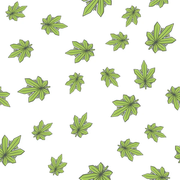 Seamless Texture Marijuana Two — Stock Vector
