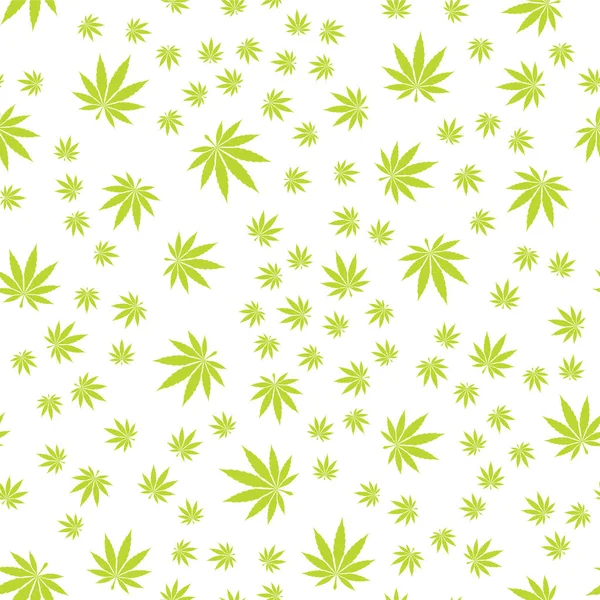 Texture sans couture Marijuana Five — Image vectorielle