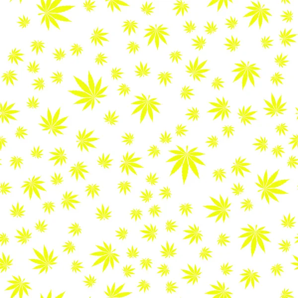 Texture sans couture Marijuana Four — Image vectorielle