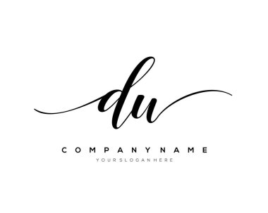 DW İlk el yazısı logo vektörü.