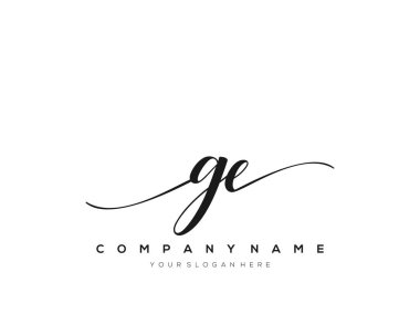 GE Başlangıç el yazısı logo vektörü.