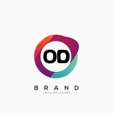 Renkli Çember şablon vektörlü Od başlangıç logosu