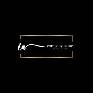 İlk el yazısı ve imza logo vektörüyle.