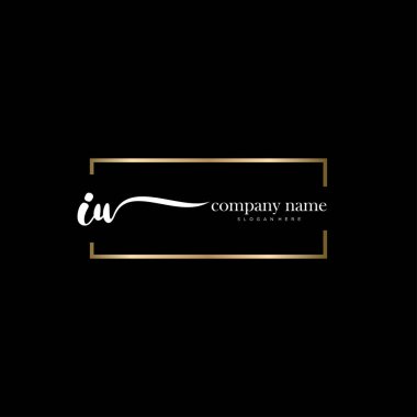 İlk el yazısını ve imza logo vektörünü göster.