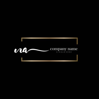 İlk el yazısı ve imza logo vektörü.