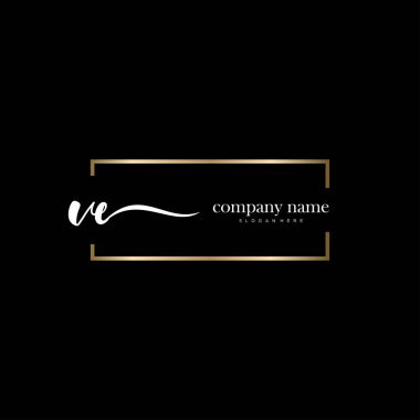 İlk el yazısını ve imza logo vektörünü kullan.