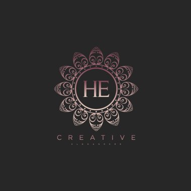 Lotus ilk logo şablonu vektörü