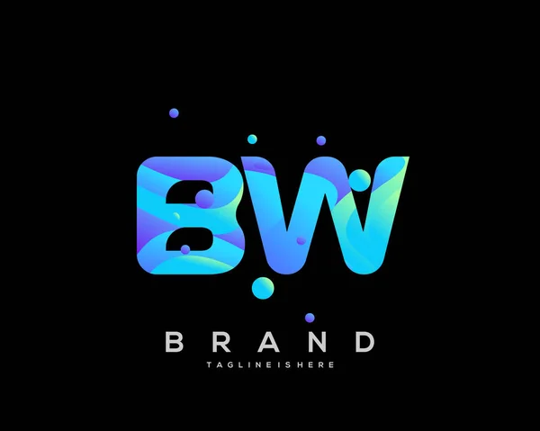 Початковий Логотип Барвистим Комбінацією Логотипів Творчої Індустрії Інтернету Бізнесу Компанії — стоковий вектор