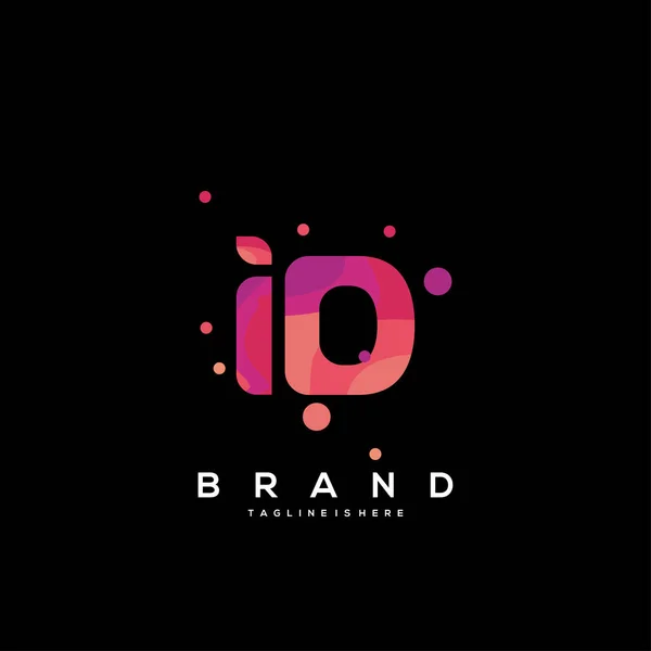 クリエイティブ産業 ウェブ ビジネスや企業のためのカラフルで文字の組み合わせのロゴデザインと初期の文字Idのロゴ ベクトル — ストックベクタ