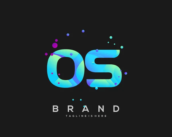 Anfangsbuchstabe Logo Mit Bunten Buchstabenkombination Logo Design Für Kreative Industrie — Stockvektor