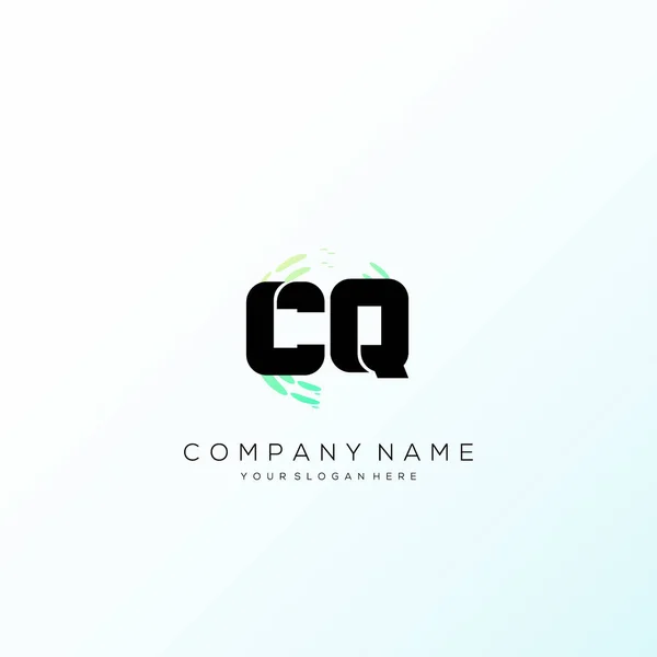 文字Cq複数のカラフルなロゴデザインベクトル — ストックベクタ