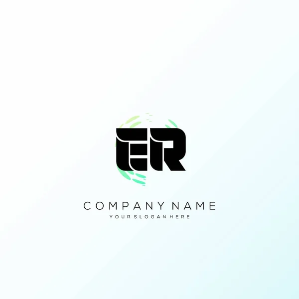 Harf Renkli Logo Tasarım Vektörü — Stok Vektör
