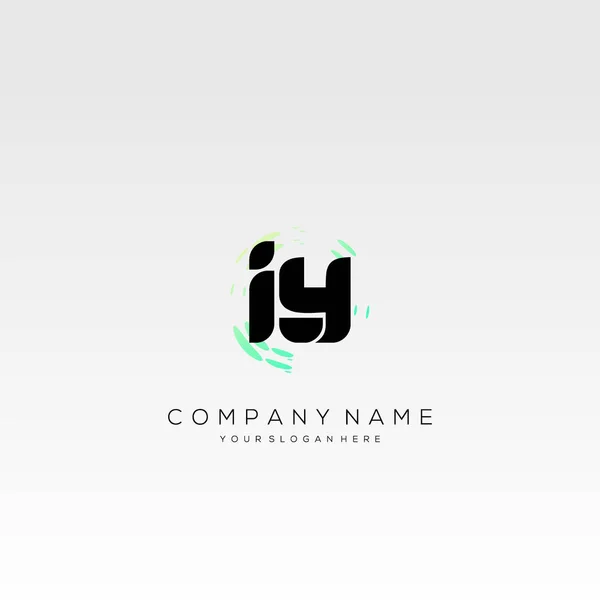 Harfi Renkli Logo Tasarımı Vektörü — Stok Vektör