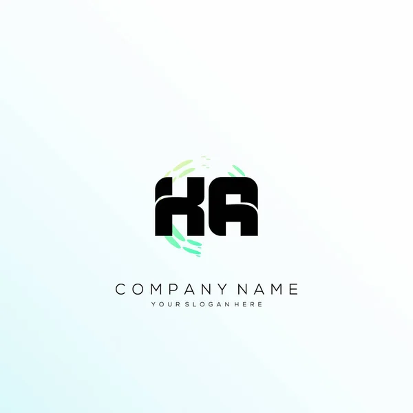 Harf Çarpı Renkli Logo Tasarım Vektörü — Stok Vektör
