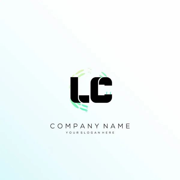 文字Lcの倍数カラフルなロゴデザインベクトル — ストックベクタ