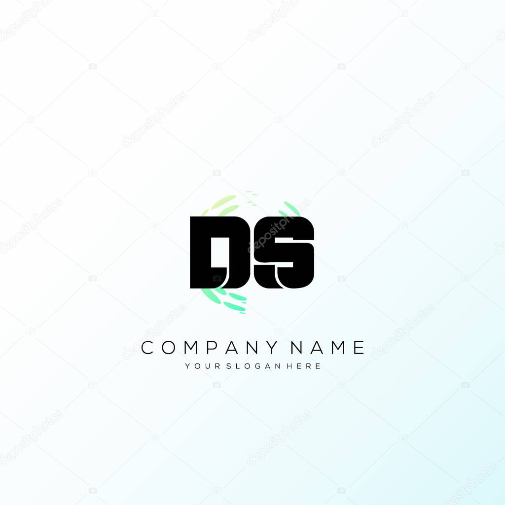 Letter DS Multiply Colorful Logo Designs vector