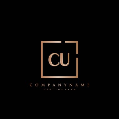 Cu Başlangıç Lüks logo vektörü.