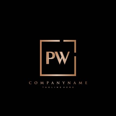 Pw Başlangıç Lüks logo vektörü.
