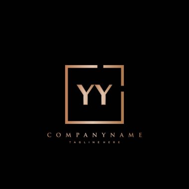 Yy Başlangıç Lüks logo vektörü.