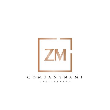 Zm Başlangıç Lüks logo vektörü.
