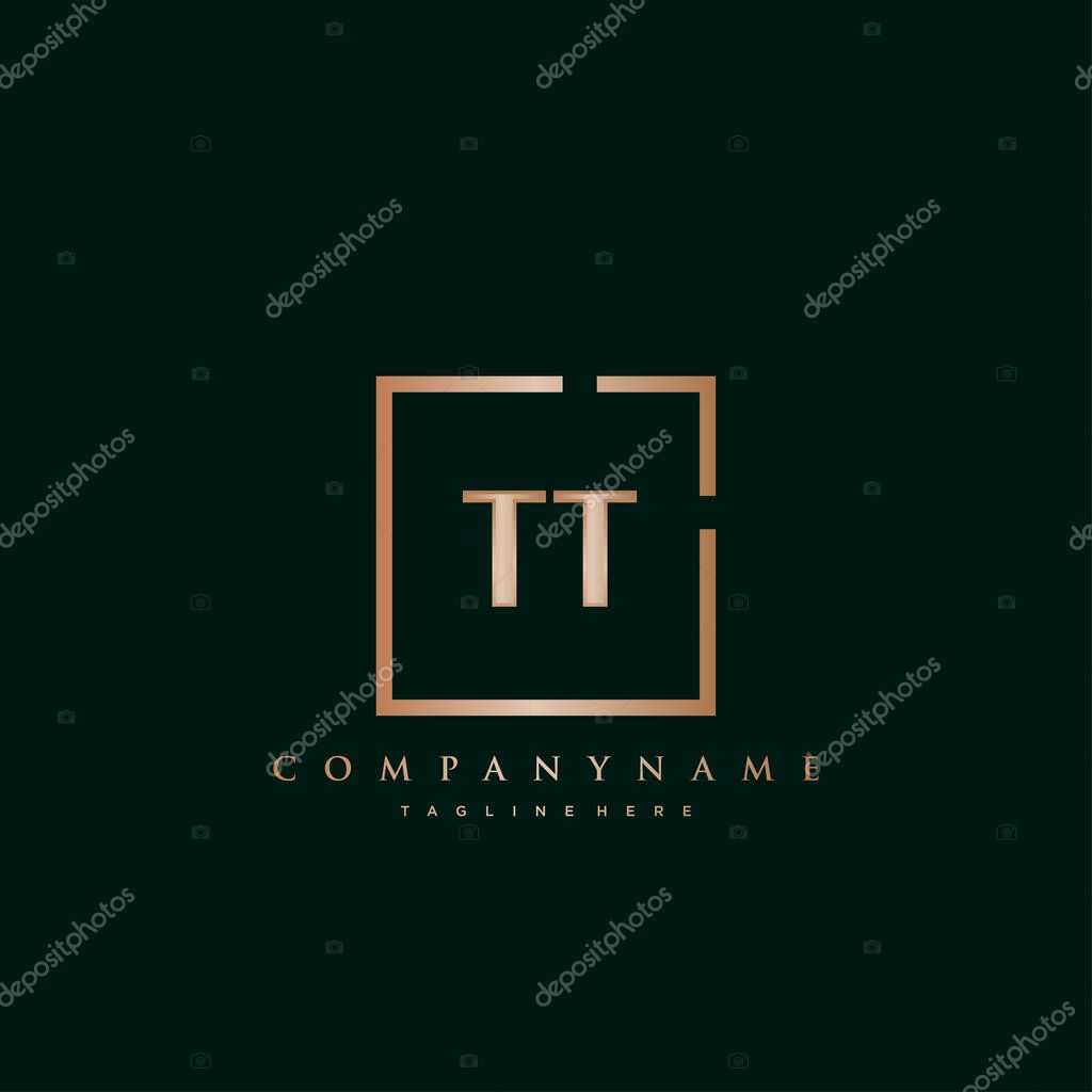 TT Initial Luxury logo vector.