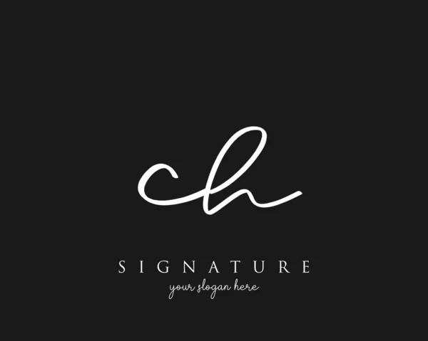 Modèle Logo Signature Lettre Vecteur — Image vectorielle