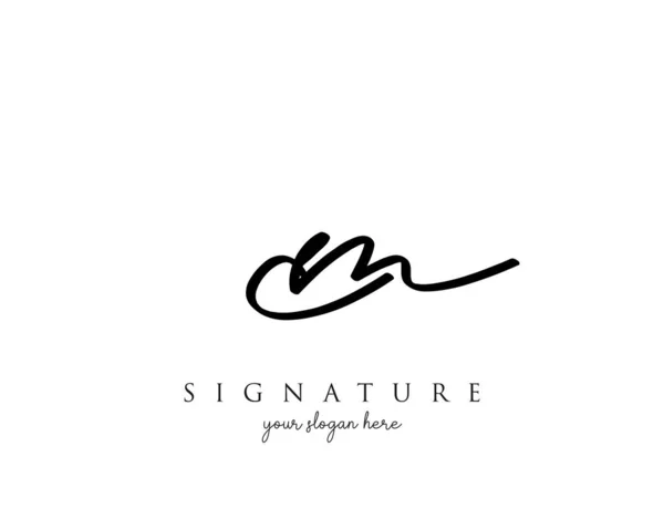 Lettera Firma Logo Modello Vettoriale — Vettoriale Stock