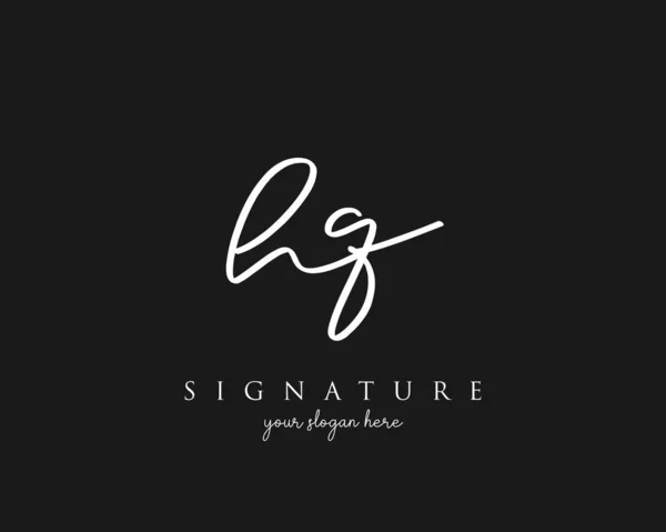 Letter Signature Logo Template Vector — Stock vektor