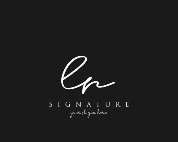 Letter Signatur Logotyp Mall Vektor — Stock vektor