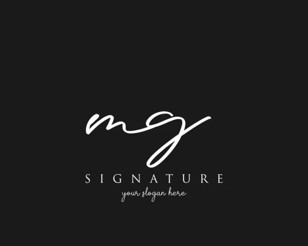 Letter Signature Logo Template Vector — Stockvector