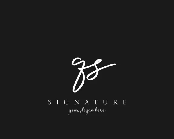 Letter Signatur Logotyp Mall Vector — Stock vektor