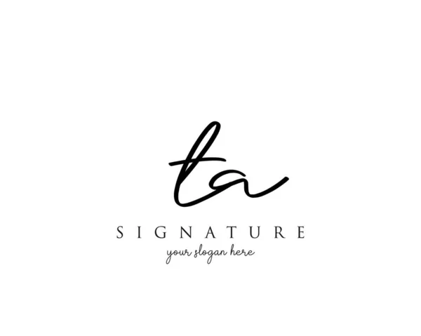 Letter Signature Logo Template Vector — 图库矢量图片