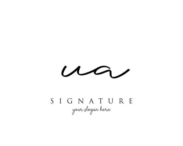 Letter Signature Logo Template Vector — Stock vektor