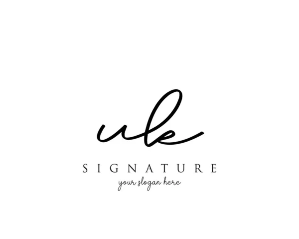 Letter Signature Logo Template Vector — 图库矢量图片