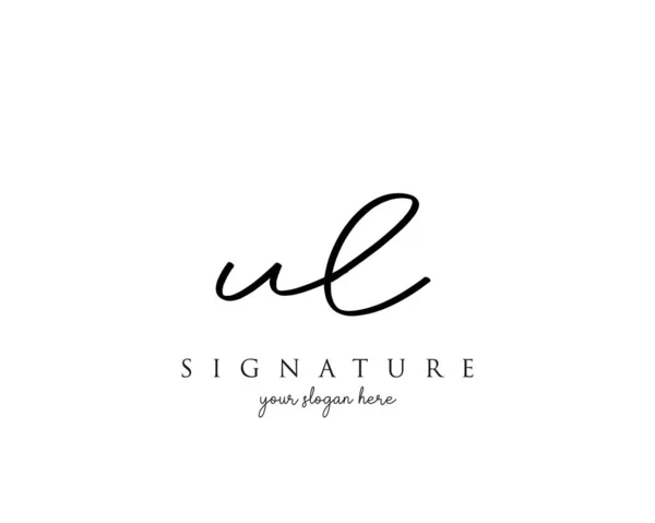 Letter Signature Logo Template Vector — Stock vektor