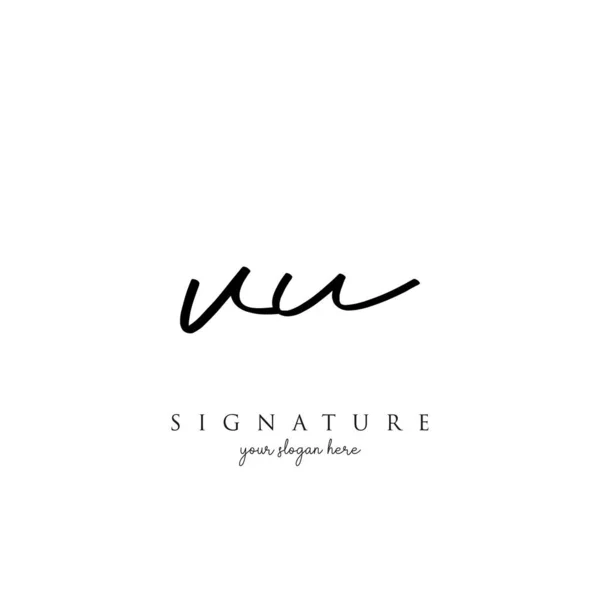 Letter Signature Logo Template Vector — Stock vektor
