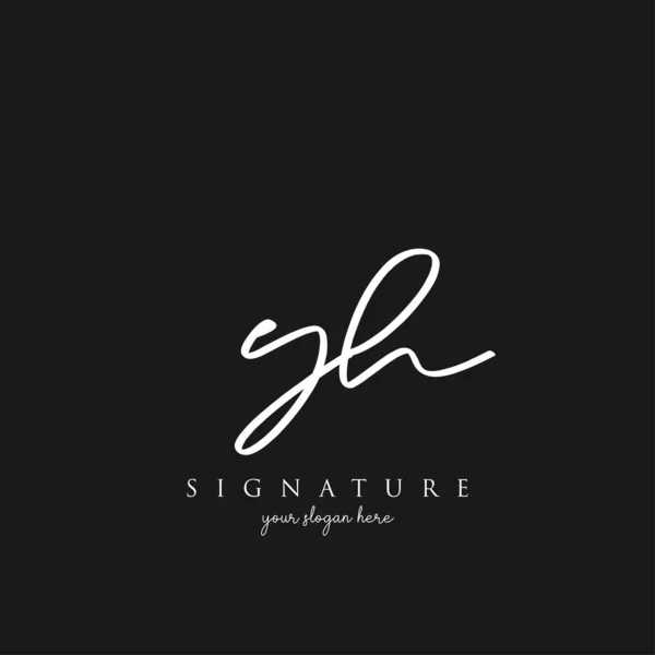 Вектор Шаблона Логотипа Letter Signature — стоковый вектор