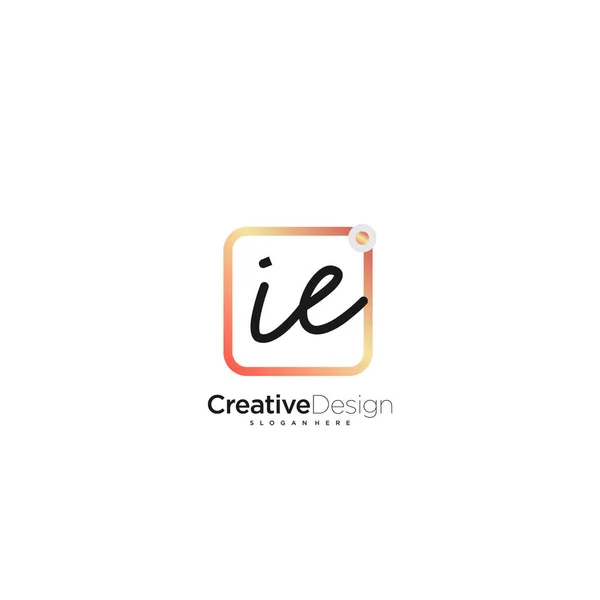 Modèle Logo Lettre Signature Vecteur — Image vectorielle