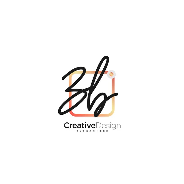 Signature Letter Logo Template Vector — 图库矢量图片