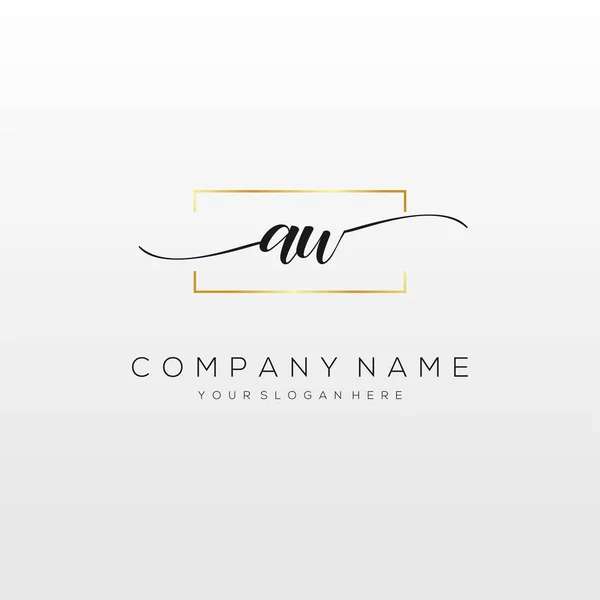 Handwriting Logo Vector Logo Business Beauty Fashion Another — 스톡 벡터