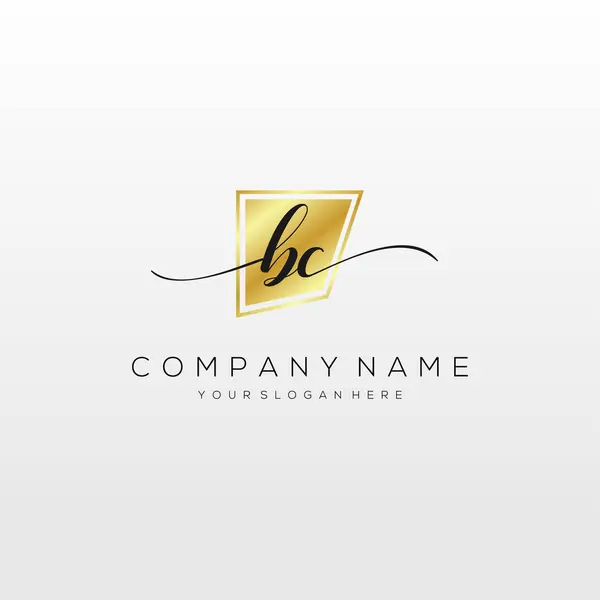 Αρχικό Διάνυσμα Λογότυπο Γραφής Λογότυπο Για Τις Επιχειρήσεις Την Ομορφιά — Διανυσματικό Αρχείο
