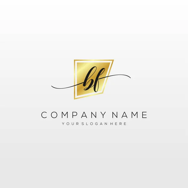 Вектор Логотипа Initial Handwriting Логотип Бизнеса Красоты Моды Другой — стоковый вектор
