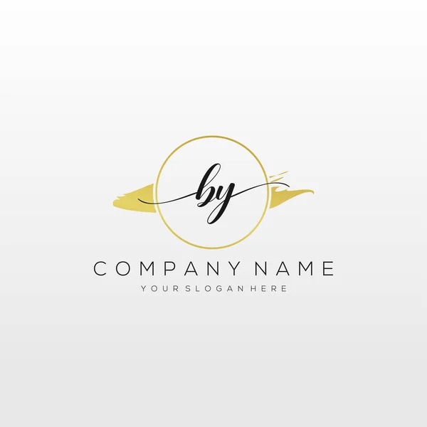 Par Vecteur Initial Logo Écriture Logo Pour Des Affaires Beauté — Image vectorielle