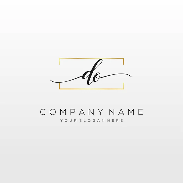 Faites Vecteur Initial Logo Écriture Logo Pour Des Affaires Beauté — Image vectorielle