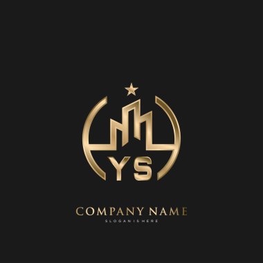 YS Başlangıç Mektubu Emlak Konut Logosu İş, İnşaat, Mimarlık için Logo Vektörü