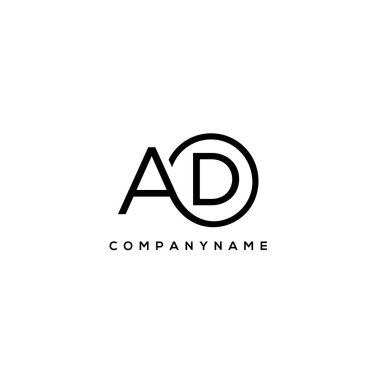 Çember Şablon Vektörlü İlk Harf Logosu.