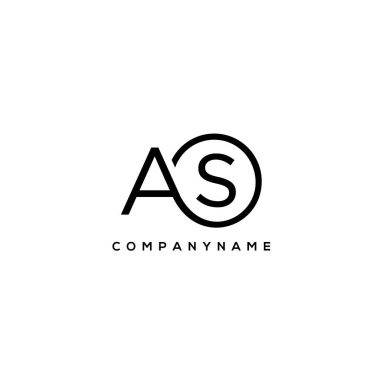 Çember Şablon Vektörlü İlk Harf Logosu.