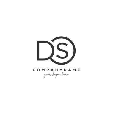 Daire Şablonu Vektörlü Başlangıç Harfi Logosu.
