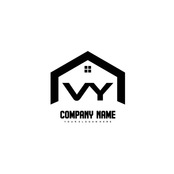 Počáteční Písmena Logo Design Vektor Pro Stavebnictví Domů Nemovitostí Budov — Stockový vektor