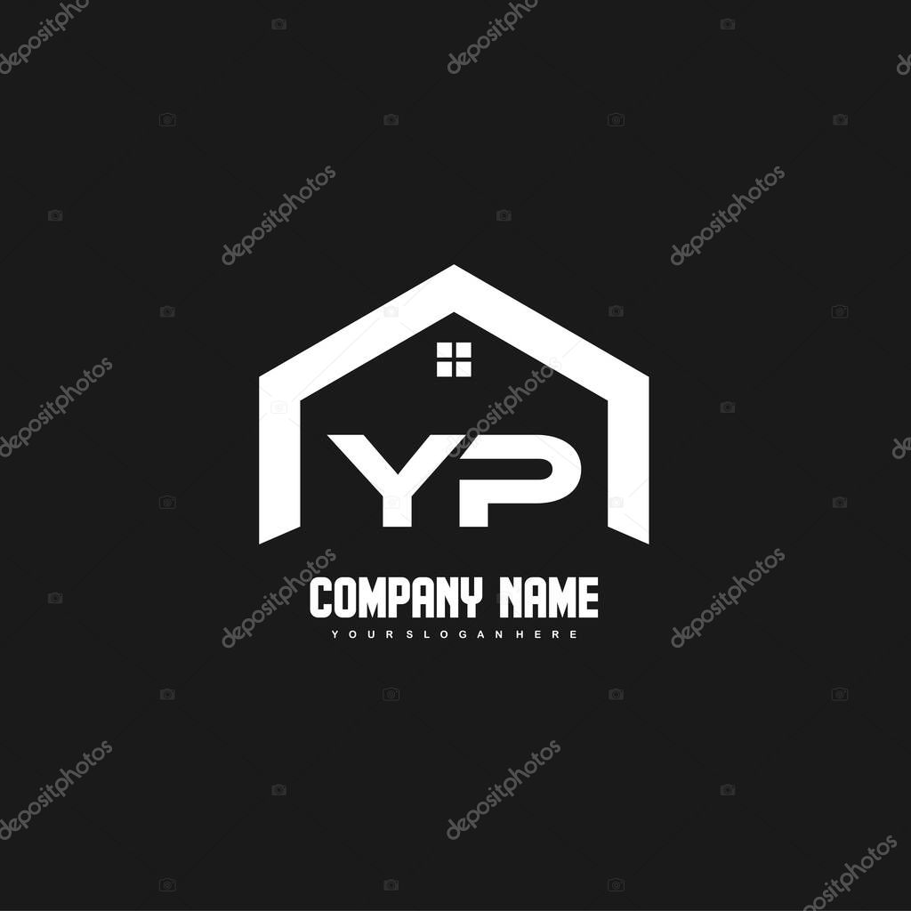 YP Initial Letters Logo design vector for construction, home, real estate, building, property